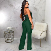 Jumpsuit mit Hosenträgern und Pailletten